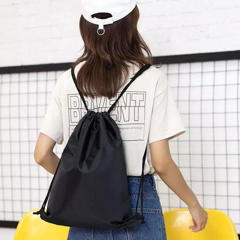 Product Introduction of กระเป๋าหูรูดกีฬา กระเป๋าสะพายไหล่คู่ กันน้ำ กระสอบ กระเป๋ารองเท้ากีฬากลางแจ้ง 24