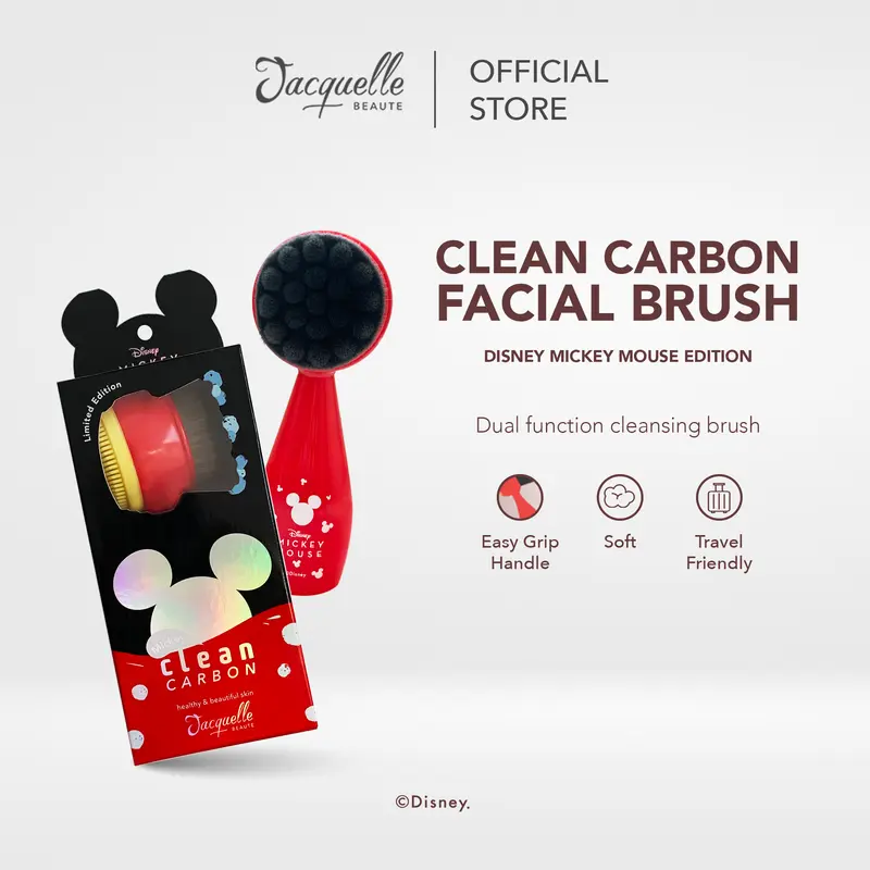Jacquelle Clean Carbon Facial Brush - Disney Mickey Mouse Edition & Clean Pink - Pembersih Wajah 1