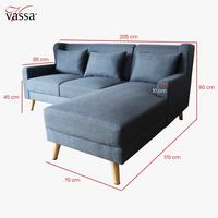 Gambar Sofa Corner Monica Sofa L Sudut Sofa L Minimalis By Vassa dari Vassa Sofa & Home Kab. Bogor 3 Tokopedia