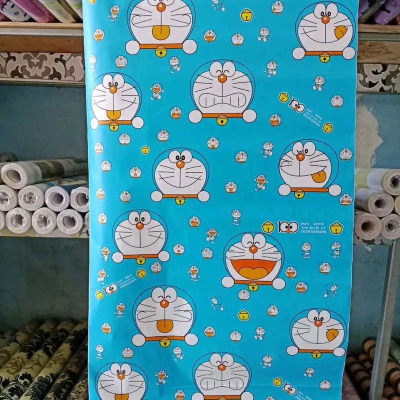 Wallpaper stiker dinding DORaemon terbaru uk 45cmx4,5m MuRah berkualitas sudah berperekat 5