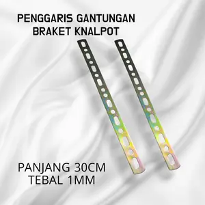 PENGGARIS BRACKET GANTUNGAN KNALPOT PANJANG 30CM TEBAL 1MM HANGER KNALPOT BAHAN TEBAL SEMUA PENGGUNAAN