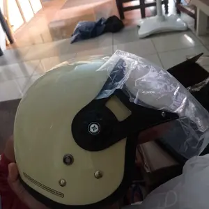 Helm Bogo Retro Hijab Dewasa Kaca Pilot Motorcycle Helm Premium SNI Model Terbaru Stylish Anti UV a Protect