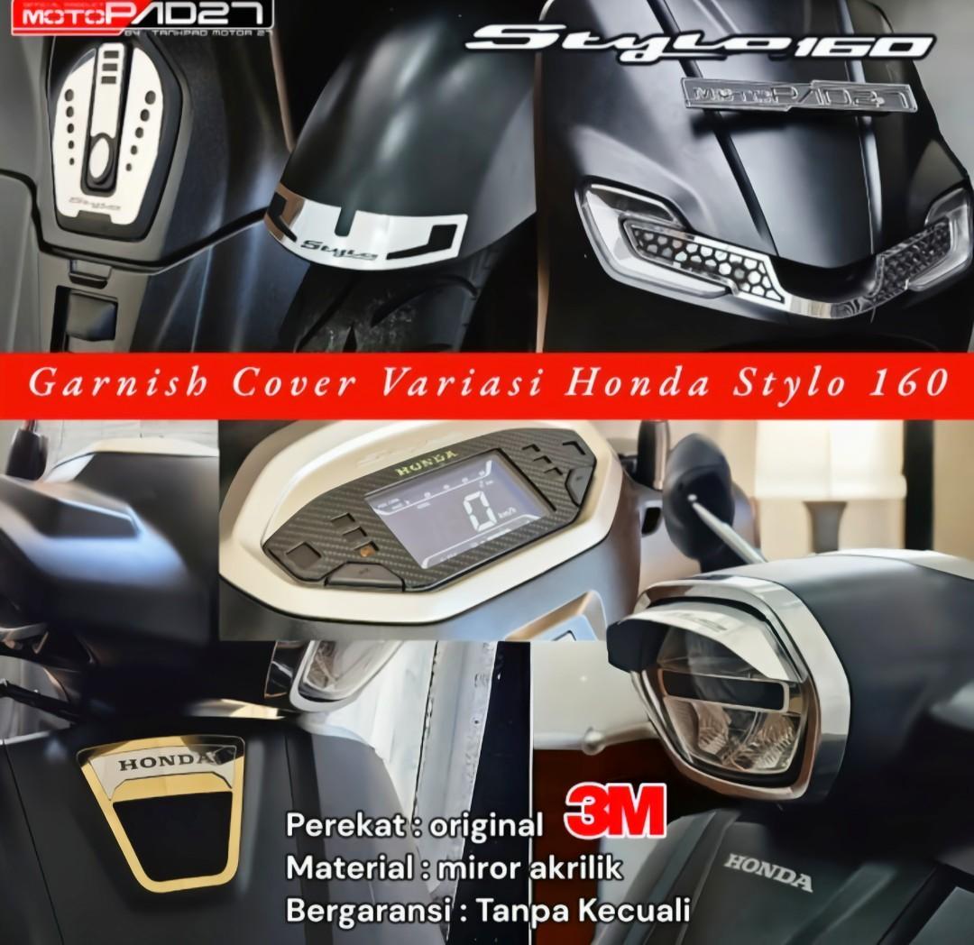 aksesoris GARNISH HONDA STYLO 160 akrilik premium Motor