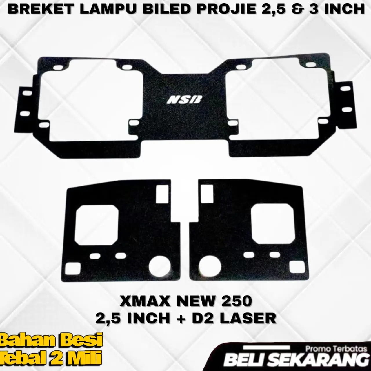 BREKET BILED-XMAX NEW 2,5 INCH