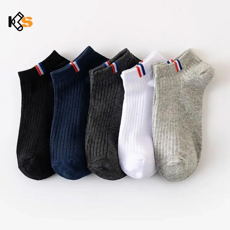 Kaos Kaki Pendek Semata Kaki Motif Garis Prince, Pria Wanita Dewasa Bahan Katun Lembut Allsize 37-43 1