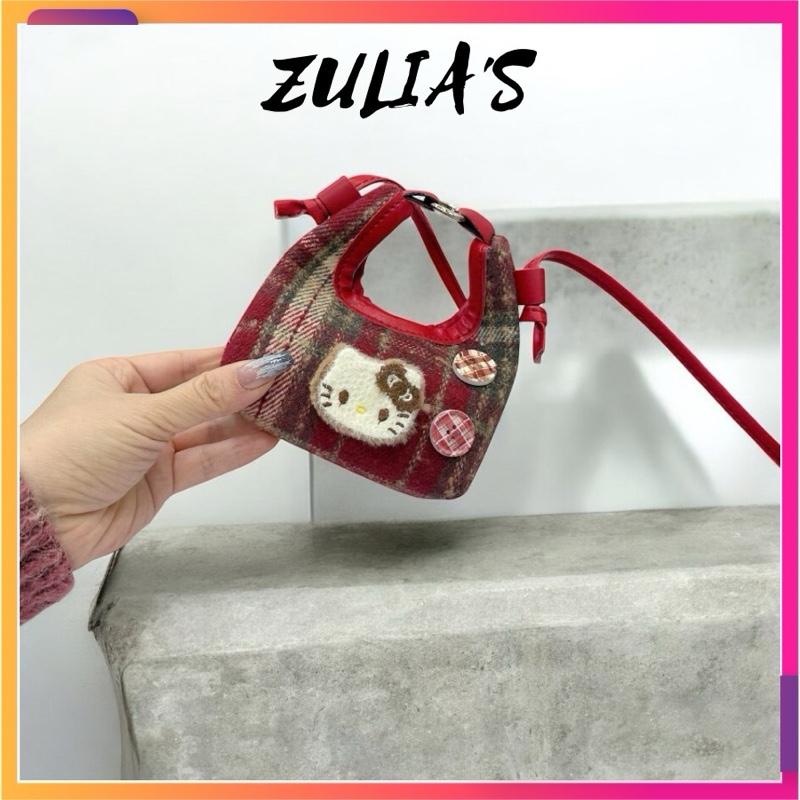 Túi Xách Nữ Mini Vải Dạ Phối 2 Cúc Thời Trang Hàn Quốc - Zulia's