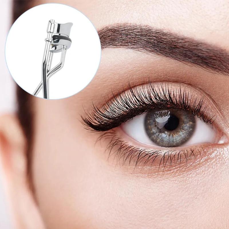 Product Introduction of Stainless Steel Eyelash Curler Durable Powerful False Eyelashes Curler Clip Silicone Strip Beginner Makeup Cosmetic Beauty Tools 30