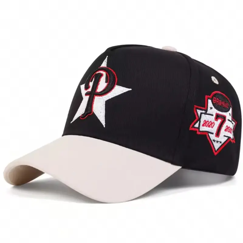 Topi Baseball Bordir P STAR 2025 Kekinian Hat Pria Dan Wanita Dewasa Cotton Drill Termurah 3