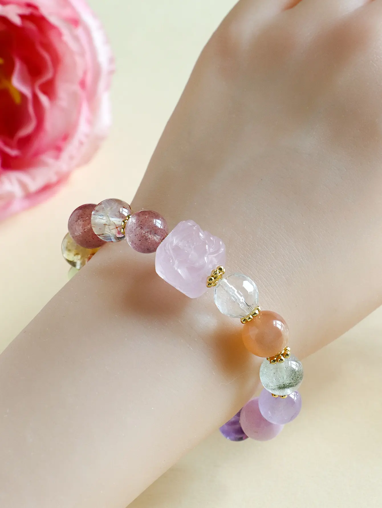 【SG Exclusive】2025 New Multi-Crystal Bracelet | Nine-Tailed Fox Charm | Limited S$53.21