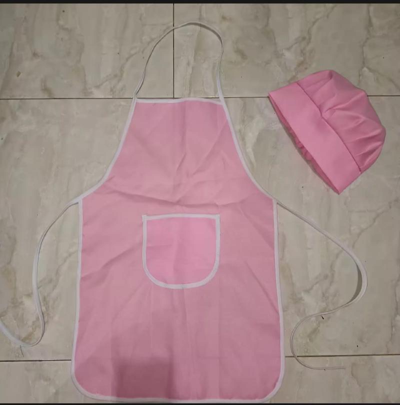 Product Introduction of Celmek dan Topi Anak Koki Chef Bordir Nama - Model Terbaru Merah Kuning Hijau Biru 19