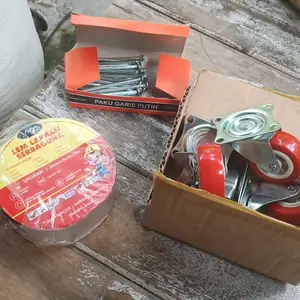 GF roda castrol troly 4 pcs 2 rem +2 hidup 2 inchi roda etalase