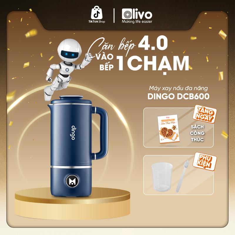  Máy làm sữa hạt DINGO DCB600 – Máy Xay Nấu Đa Năng Mini - Hai Cối Linh Hoạt Nấu Sữa Pha Trà – Nhỏ Gọn An Toàn Tiện Mang Theo 
