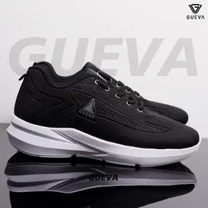 Gueva Sepatu Hitam Sneakers Kerja Sekolah Pria Wanita New Sport 063 Jogging Running Outdoor Ringan Nyaman Size 36-43 Bisa COD