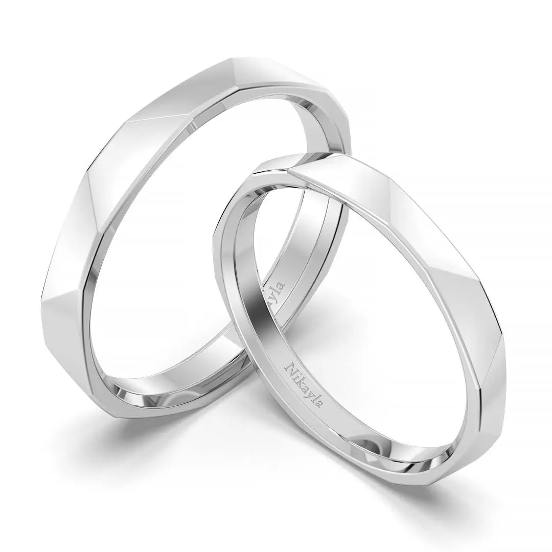 Nikayla Jewelry - Cincin Perak Murni Sliver 950 - Couple Rings