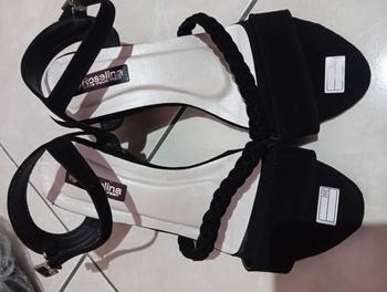 Product Review of Hak tahu simple kepang suede fashion korea Sandal Hitam Wanita Sendal from E**a K**a P**i 3