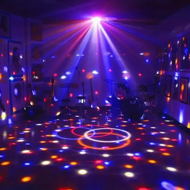 Đèn DJ Quả Cầu Disco, Đèn Tiệc, Kích Hoạt Âm Thanh, Đèn Nhấp Nháy Sân Khấu Xoay RGB, Có Điều Khiển Từ Xa Không Dây, Thích Hợp Cho Tốt Nghiệp, Sinh Nhật Trẻ Em, Đám Cưới, Zumba, Trang Trí Mùa Hè, Quán Bar 0