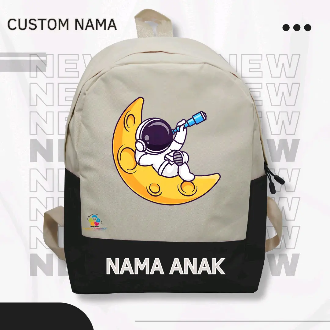 Tas Ransel Backpack anak karakter Astronout3- anak Sekolah TK SD Rekomended Termurah(Free Nama) pria
