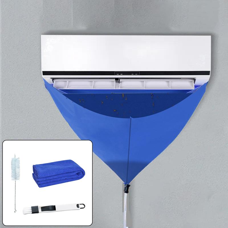 Bộ dụng cụ làm sạch Điều Hòa Không Khí, có bàn chải, túi bảo vệ sạch, cho Điều Hòa Không Khí Treo Tường, thích hợp cho gia đình, khách sạn, máy bay nhiệt hấp thụ, lưu trữ 2