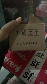 Product Review of SLAVINA Organic Rice Body Scrub First Kiss | scrub badan untuk menghilangkan bekas luka from f**a 0
