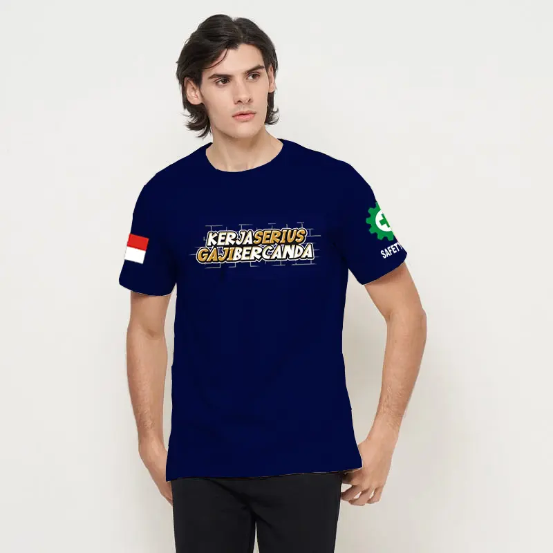 KAOS PRIA KERJA SERIUS GAJI BERCANDA 2 | SIMPLE  DINAMIS  DAN MEMBERIKAN KESAN KASUAL 4