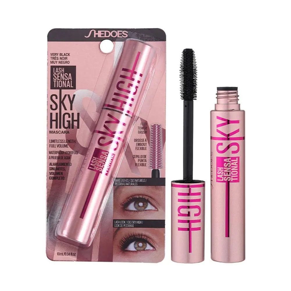 Eyelashes Lengthening Mascara Long Lasting Waterproof Korean Extension Silky Women Black Makeup L7Q2