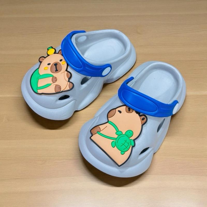 Sục đi mưa cho bé trai bé gái siêu nhẹ hình capybara đến trường dép sandal cho bé trai