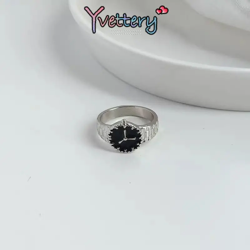 ❤️COD Cincin Watch Design Emas Perak Korean Ins Untuk Pria Dan Wanita Personalize Ring-Yy 3