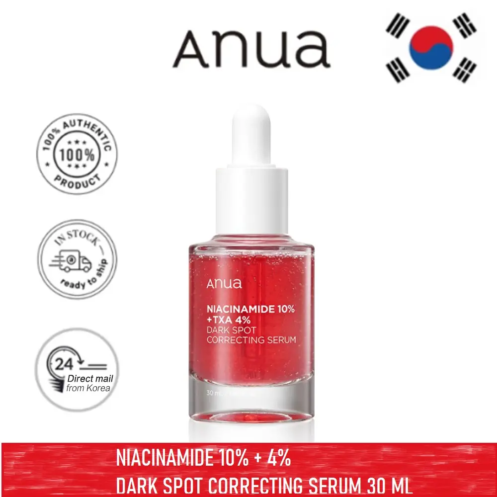 100% Authentic from Korea Anua Dark Spot Correcting Serum 10% Niacinamide - Skin Brightening Serum Hyaluronic Acid Hydrating Dry Skin Sensitive Skin Oil Control Skincare Radiant Skin Repair Comfort