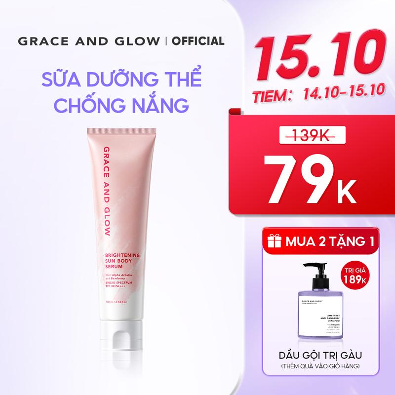 Sữa dưỡng thể chống nắng Black Opium Grace and Glow Sun Body Serum hỗ trợ cải thiện sắc tố da 100ml hỗ trợ nâng tone da body