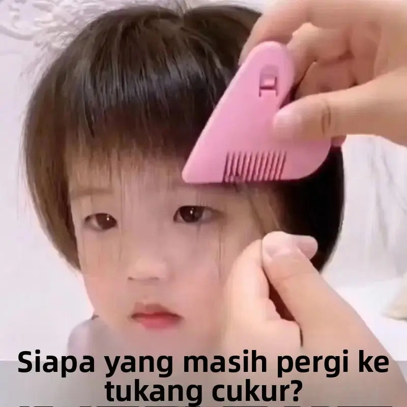 Gadis cinta potong rambut sisir rumah tangga anak-anak Laugh Hair trimmer wanita tipis potong rambut
