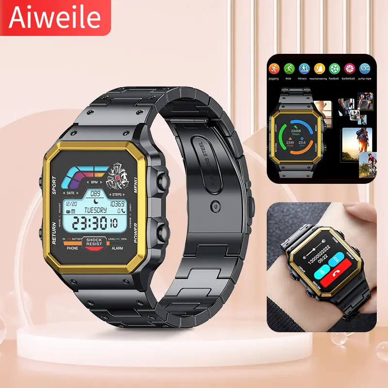 Đồng Hồ Thông Minh, Aiweile AW38, Dành Cho Nam Và Nữ, Tương Thích Với Android, iPhone Và IOS, Chế Độ Thể Thao, Cuộc Gọi Bluetooth Không Dây, Quà Tặng Thời Trang Mới, Thích Hợp Cho Bạn Bè Smartwatch