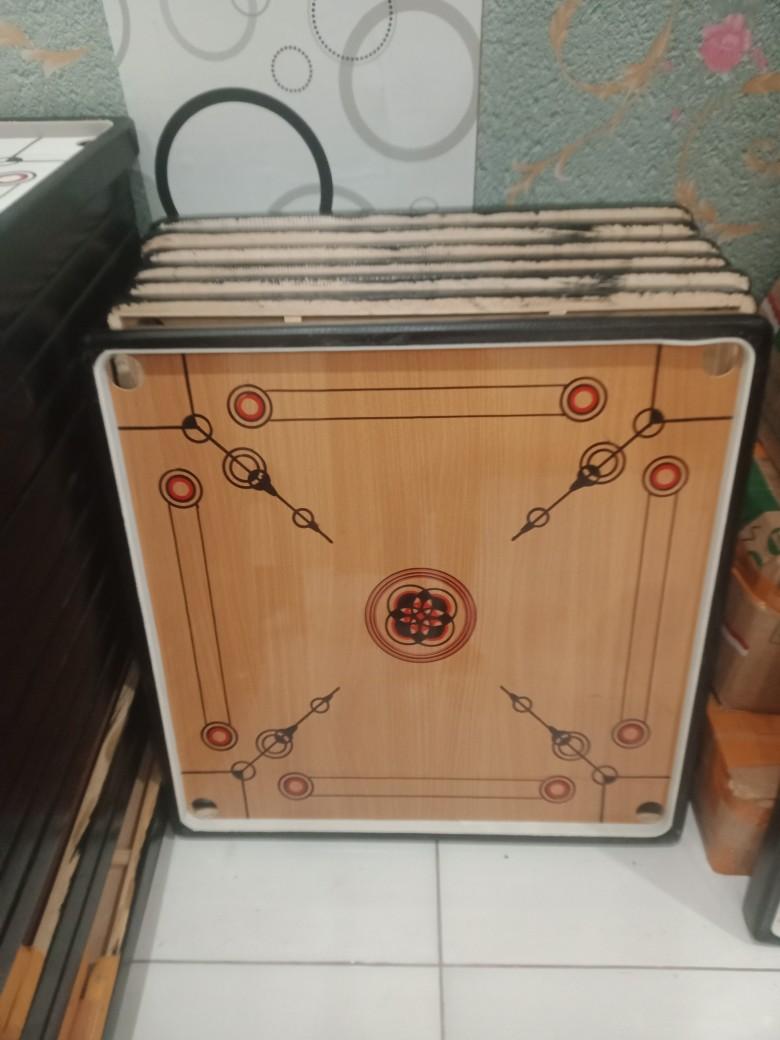 Papan karambol lengkap biji+ kristal karambol ukuran dari 90-60cm Board