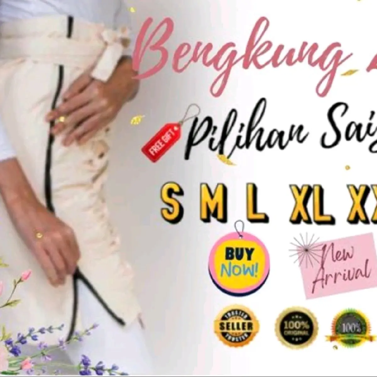 BENGKUNG READY STOCK - BENGKUNG IBU BERSALIN BERZIP TRADISIONAL (KAIN TEBAL BELACU) SIZE S/M - XXL