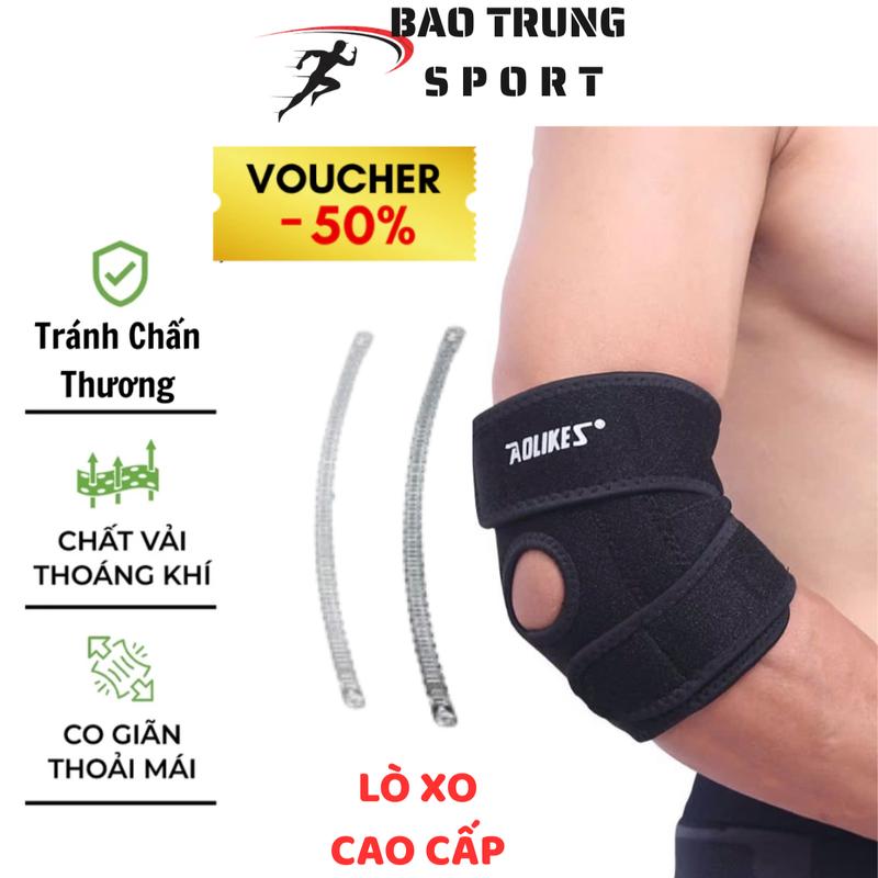  Bảo Vệ Khuỷu Tay Tránh Chấn Thương Khi Tập Gym Và Chơi Thể Thao Đai Cuốn Băng Khuỷu Tay Bó Bảo Vệ Khủy Tay Aolikes A7946 Sport Quấn Cổ Tay Tập Thể Dục Phụ Kiện Thun 