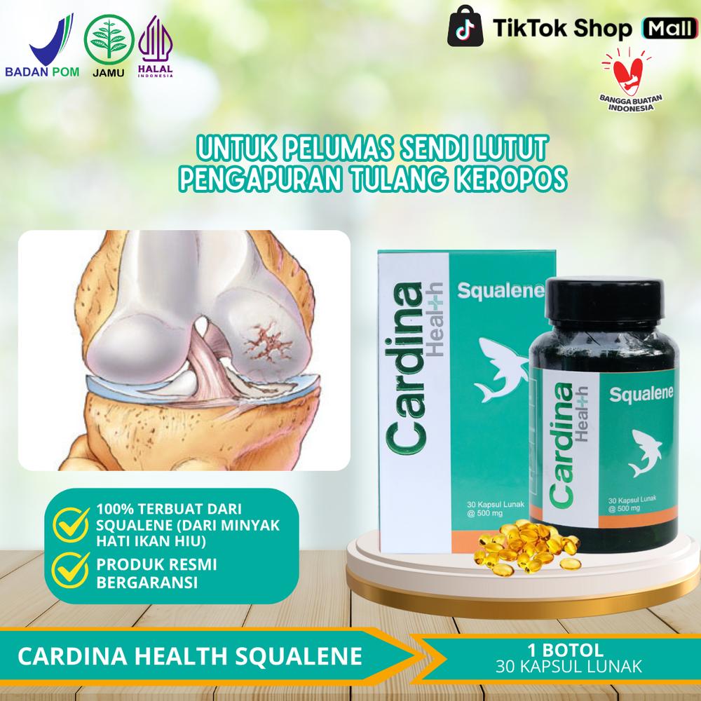 Pelumas Tulang Sendi Lutut, Nyeri Sendi Lutut, Lutut Kaku Sakit Saat Di Tekuk, Pengapuran Tulang, Lutut Keropos, Osteoporosis, Osteoarthritis, Radang Sendi, Arthritis - Cardina Health Squalene