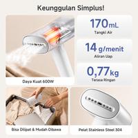 Gambar 【Tokopedia Exclusive】Simplus Setrika Uap Genggam Lipat Tangki Air 170ml Low Watt 600W Setrika Pakaian Uap Portabel Menyetrika Datar dan Gantung 2in1 GTJH017 dari Simplus Kab. Tangerang 4 Tokopedia