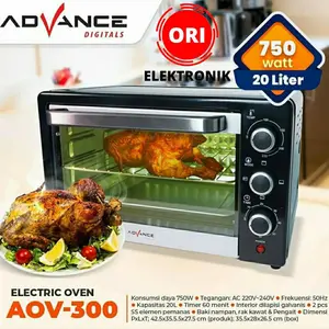 Oven Listrik Advance AOV300 Electric Oven 20 Liter 750W AOV-300