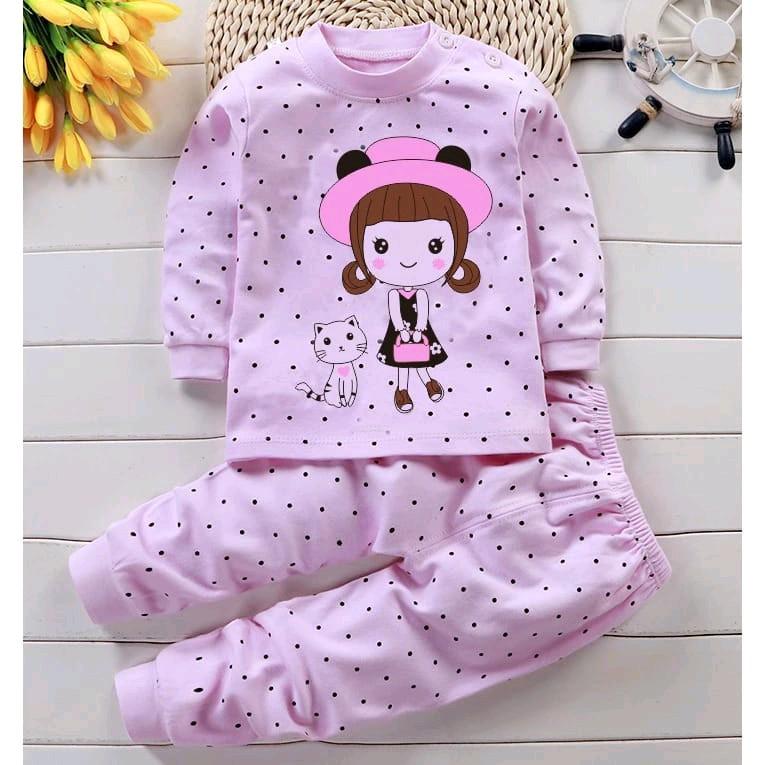 setelan baju anak import atau baju bobo 0