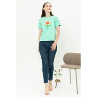 Gambar *Ready Stok* ELLAMOSS - Atasan Kaos 7386 (ZEZ) - Hijau, M dari Sisters Fashion Group Kota Administrasi Jakarta Utara 3 Tokopedia