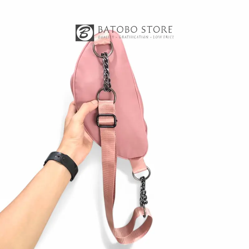 WaistBag Bordir Wanita Terlaris Bahan Nylon Tipe 3 Resleting 4