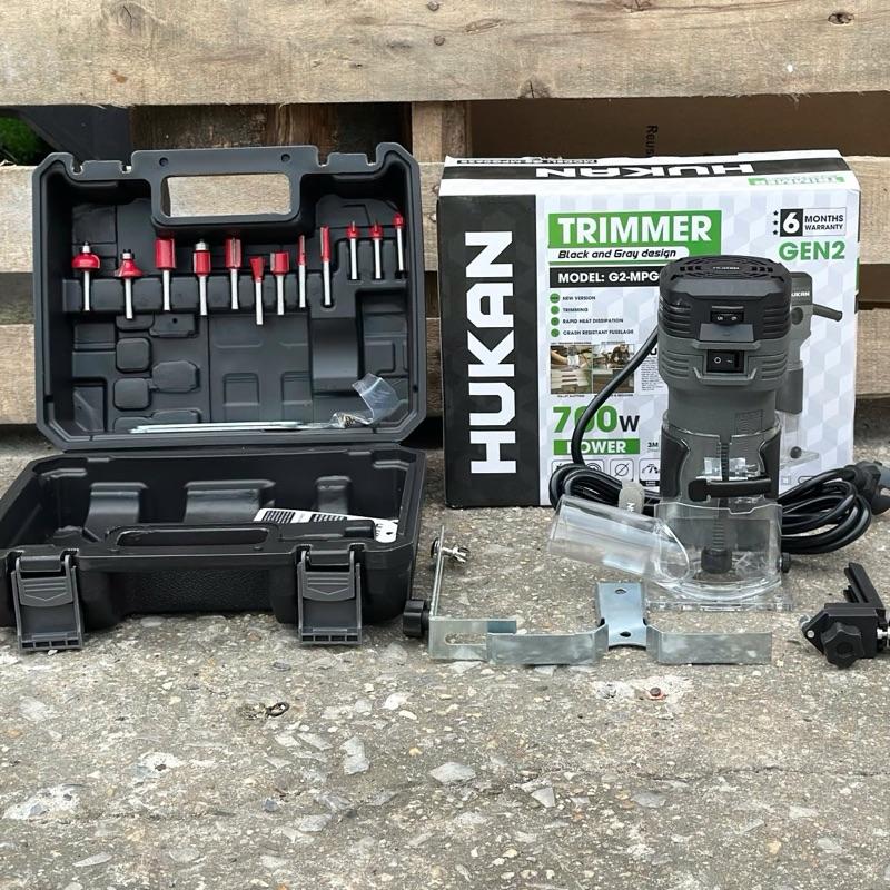  Máy Soi Máy Phay Gỗ Hukan - G2 - MPG635 Công Suất 700W Tặng Kèm 12 Mũi Phay Gỗ Chuyên Dụng 