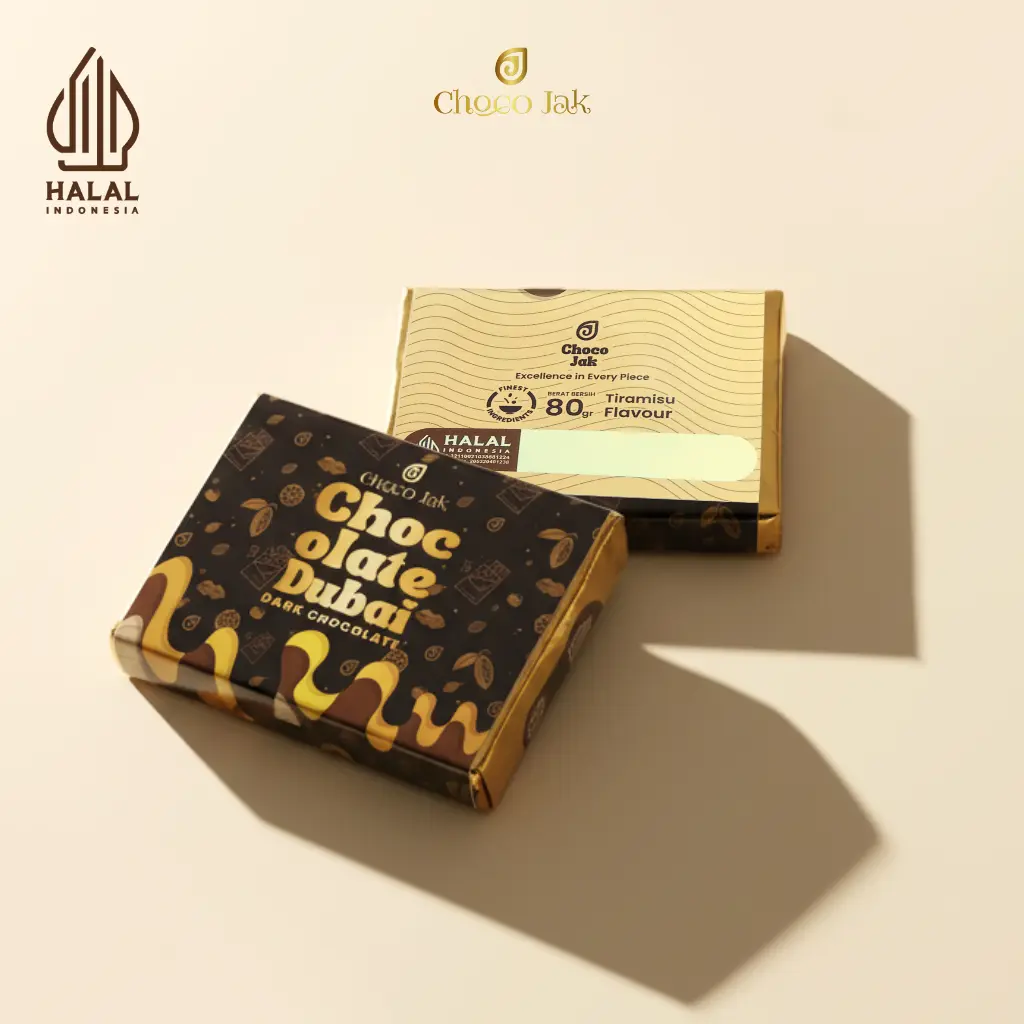 Coklat Dubai Viral Choco Jak | 65 GRAM | Coklat Viral | Enak dan Lezat | Snack Cokelat Crunch