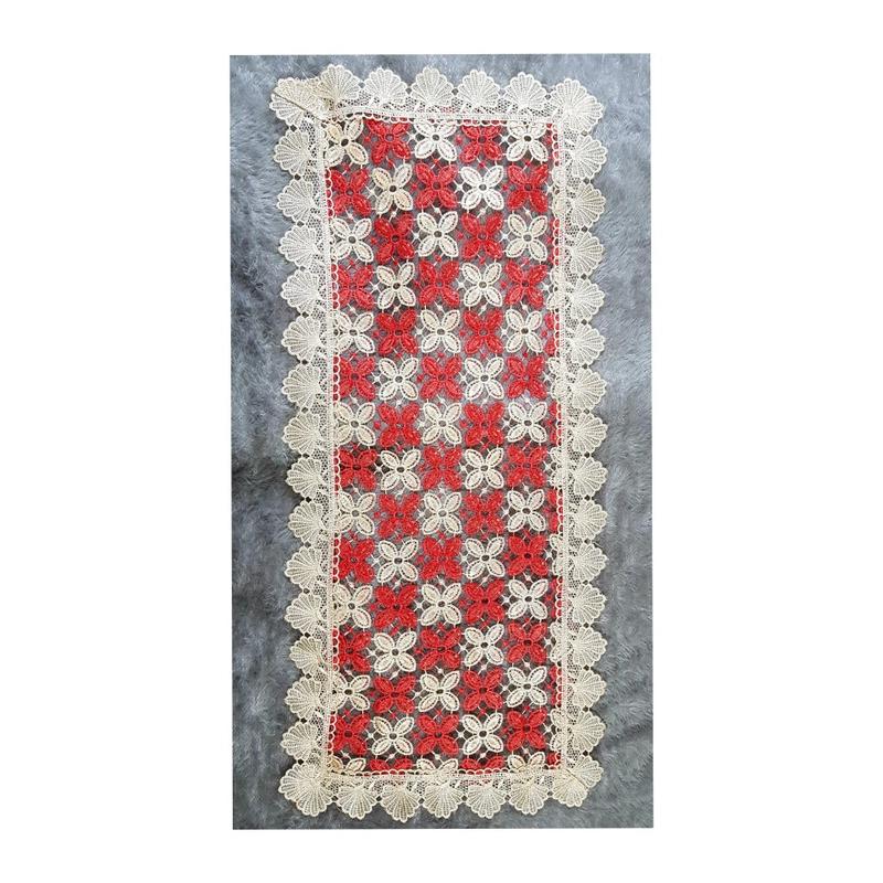 Product Introduction of taplak meja ruang tamu mewah ukuran 100 x 40cm rajutan bordir 7