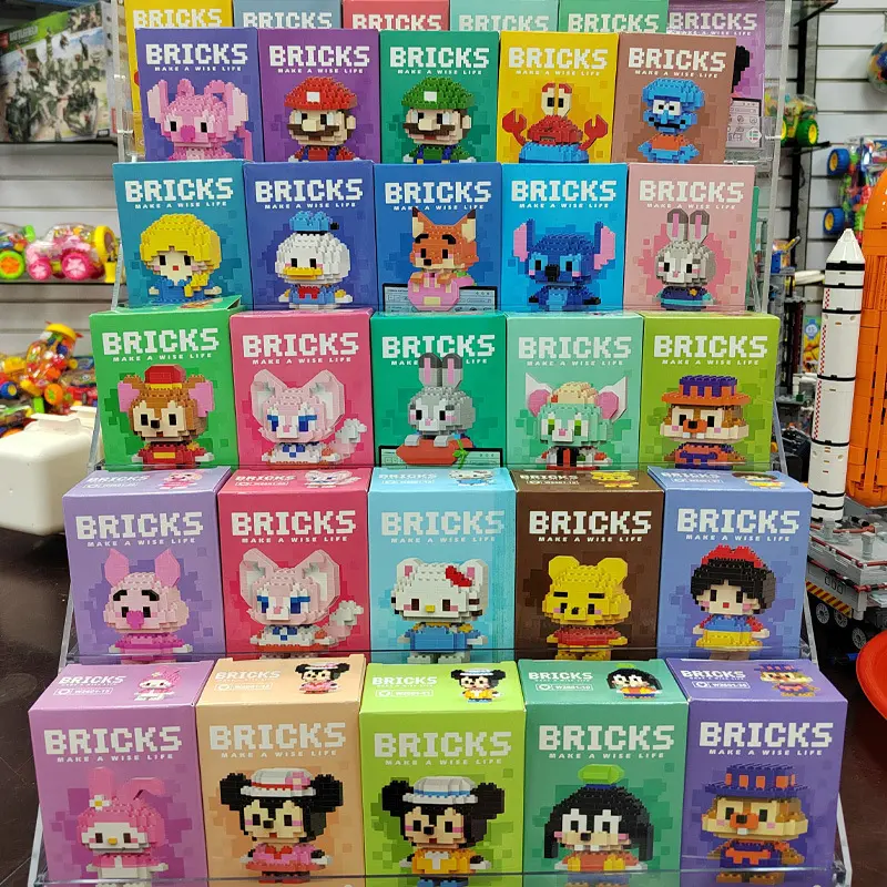 Nano Block Bricks Mini Model DIY Karakter Kartun Mainan Balok Susun Edukasi Anak 1
