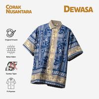 Gambar Batik Print Telusur Kultur - Corak Nusantara - Kuda Lumping Biru - XL dari Telusur Kultur Kota Administrasi Jakarta Timur 1 Tokopedia