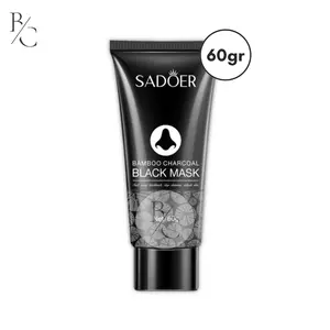 SADOER Masker Komedo feel of mask with charcoal Black Head Remover Bamboo Charcoal Black Mask Cleansing Peel Off Komedo Masker Pembersih Hidung dark spot remover patches ngilangin flek hitam Blackhead