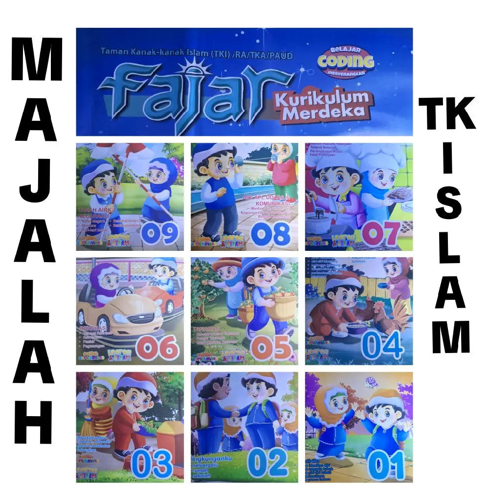 MAJALAH FAJAR edisi terbaru KURIKULUM MERDEKA cocok untuk  TKI/RA/TKA/PAUD