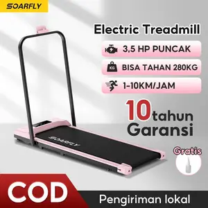 BARU - 【GARANSI SEUMUR】SOARFLY TREADMILL ELEKTRIK MULTIFUNGSI 12 KM/H WALKING & RUNNING PAD PERALATAN OLAHRAGA JALAN JOGGING LARI WALKING PAD BISA DILIPAT PERALATAN KEBUGARAN RUMAH DALAM RUANGAN KOKOH KUATA