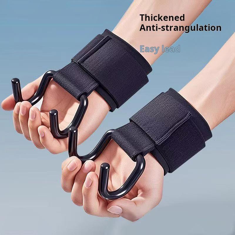Sarung Tangan Gelang, Kait Tarik Kebugaran Kuat, Anti Selip, Cocok untuk Menggantung Palang Horizontal, Peralatan Pendukung