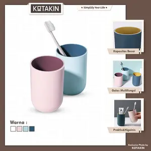 Gelas Kumur Tempat Wadah Sikat Gigi Kamar Mandi Pasta Cangkir Susu Gelas Air Minum